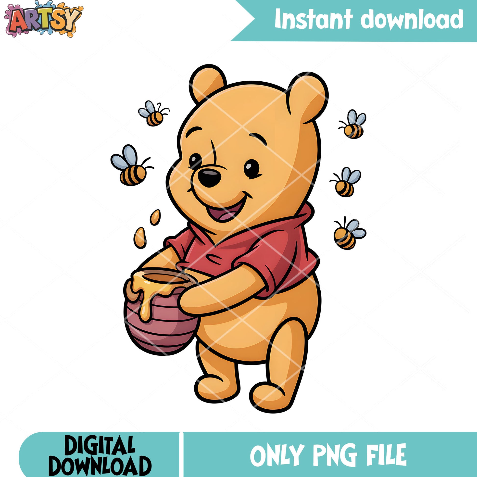 Honey baby pooh png, winnie the pooh png, pooh bear png