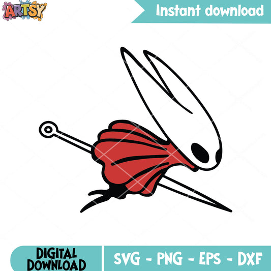Hornet running svg, hornet silksong svg, silksong steam svg