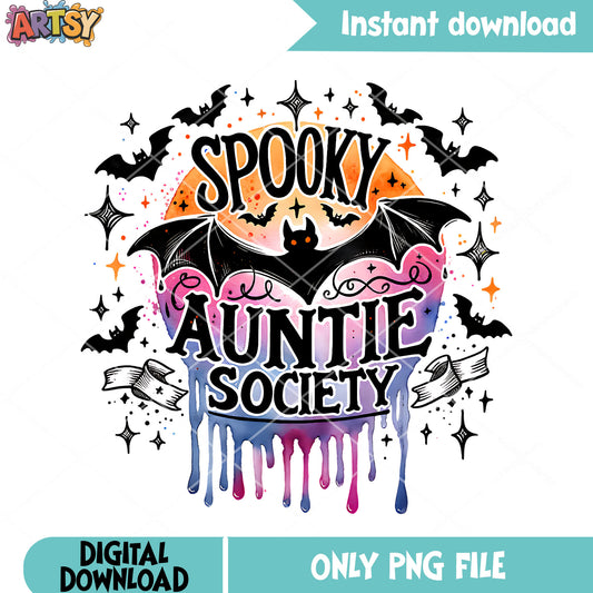 Horrible bats night png, mystic moon png, scary halloween png