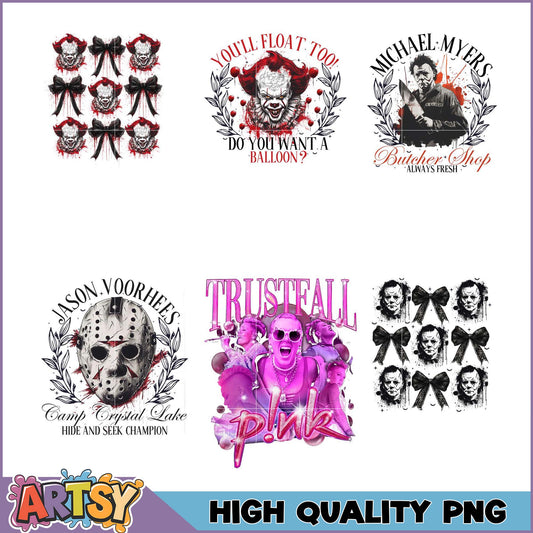 Horror Movie PNG Bundle High Quality Images