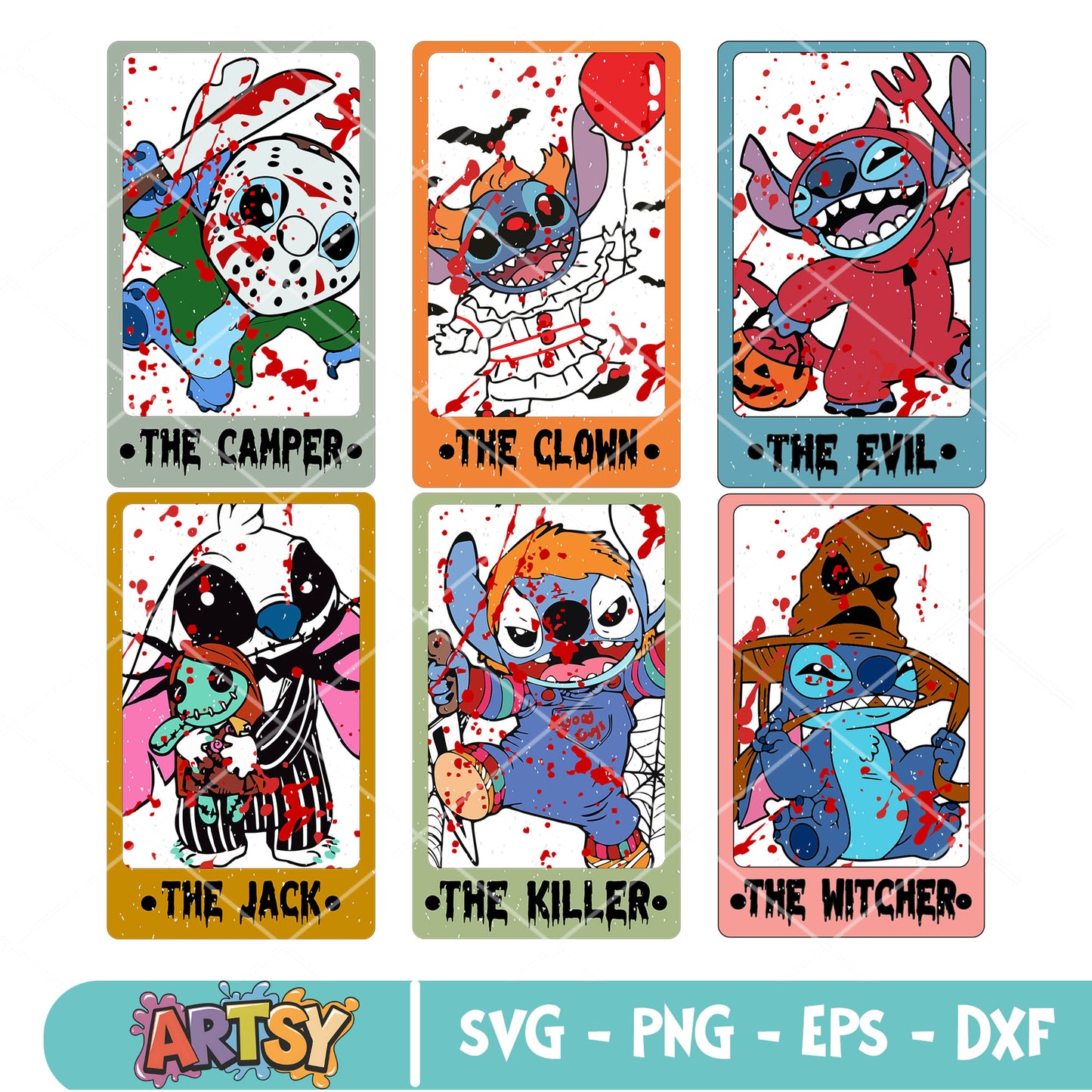 Horror stitch svg bundle, horror movies svg, stitch halloween svg