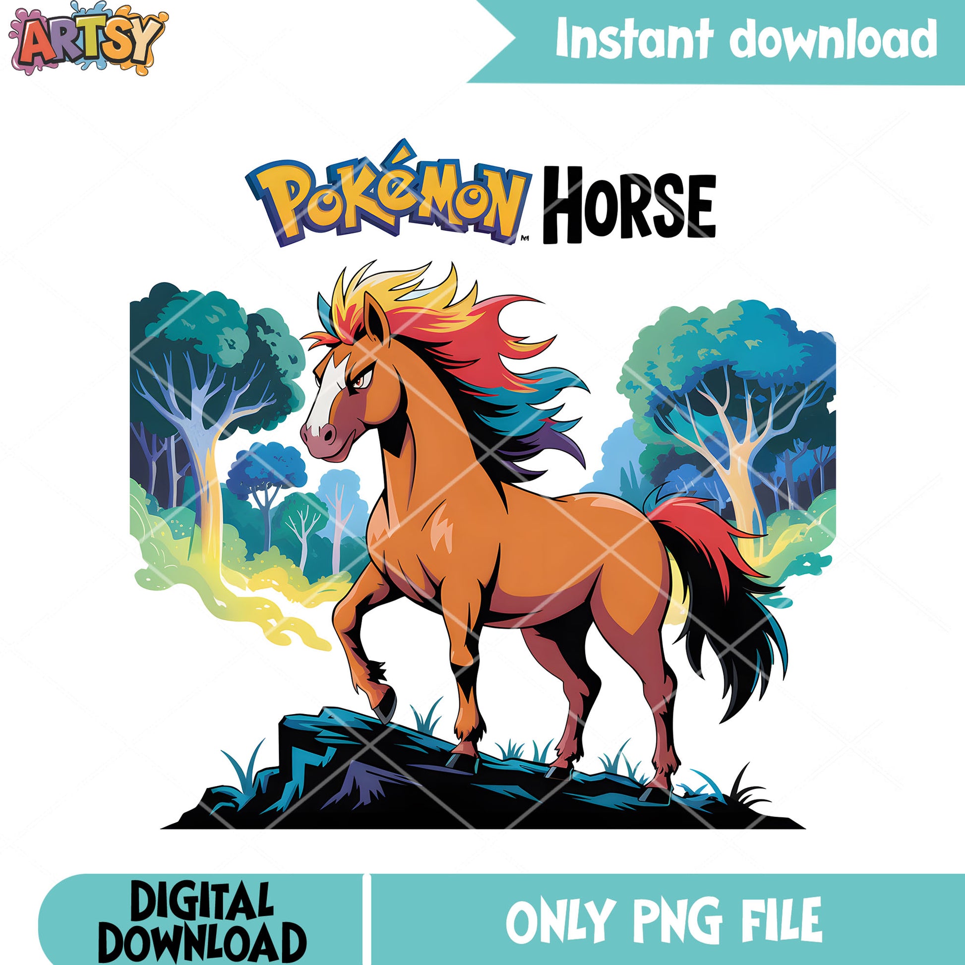 Horse power pokemon png, fakemon png, pokemon gifts png