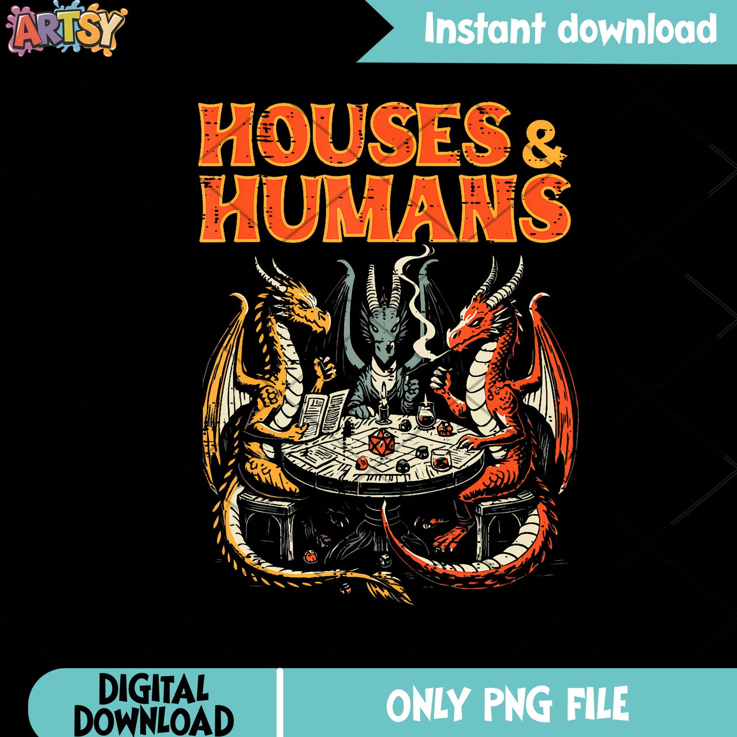 Houses and humans png, dungeon and humans png, dragon png