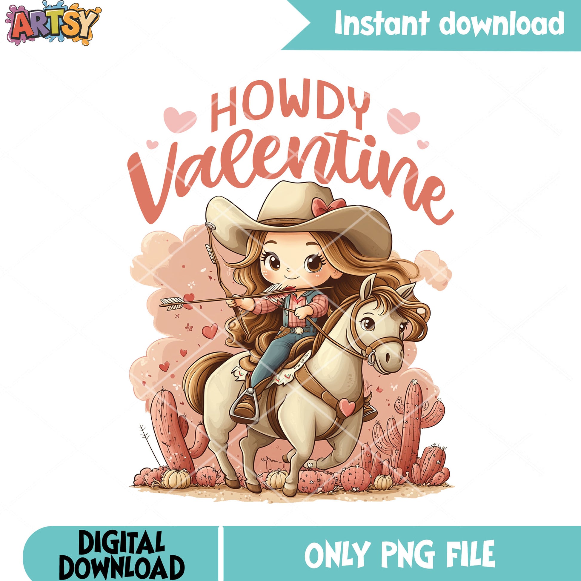 Howdy valentines png, valentines poster png, happy valentines png