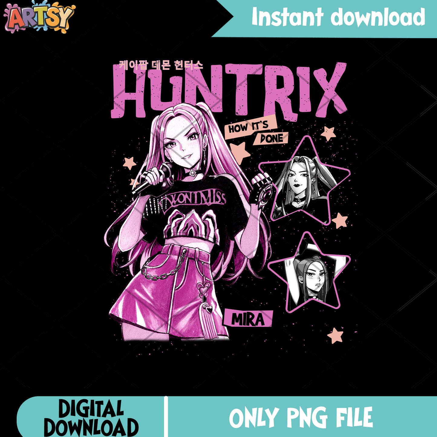 How its done mira png, kpop demon hunters png, Huntrix mira png
