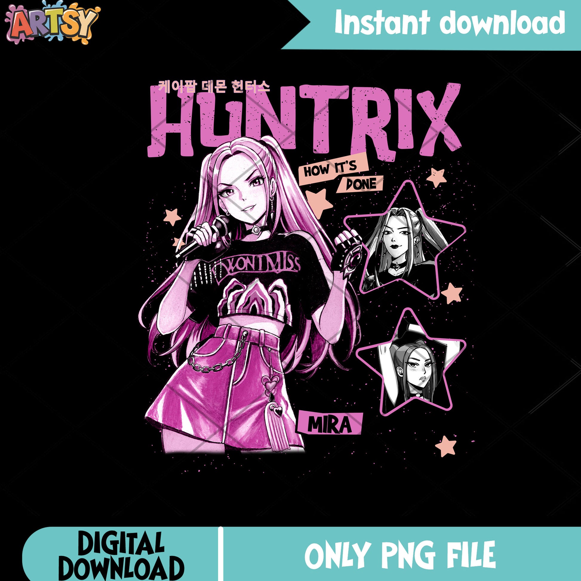 How its done mira png, kpop demon hunters png, Huntrix mira png