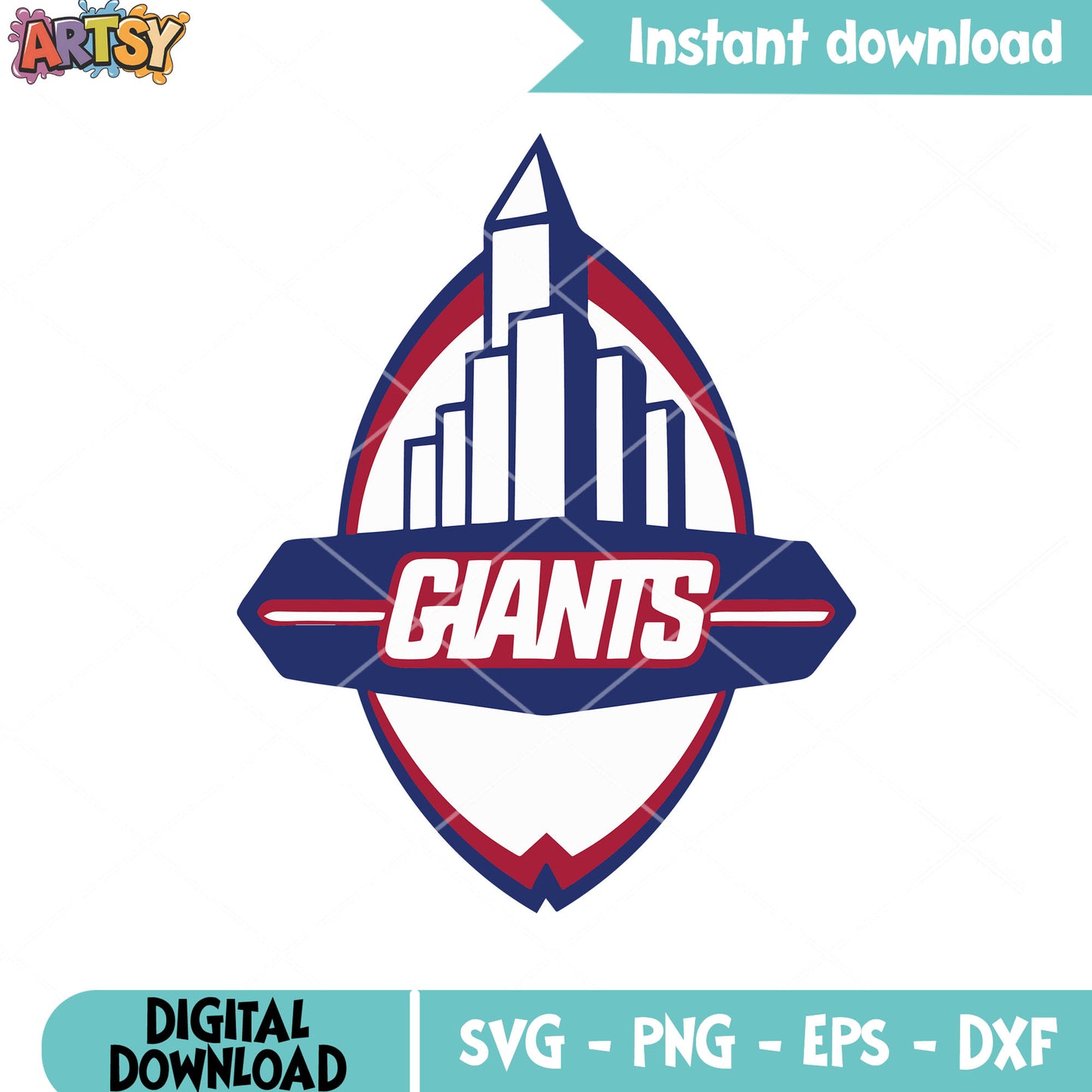 Huge tower of giants svg, new york giants svg, nfl football svg