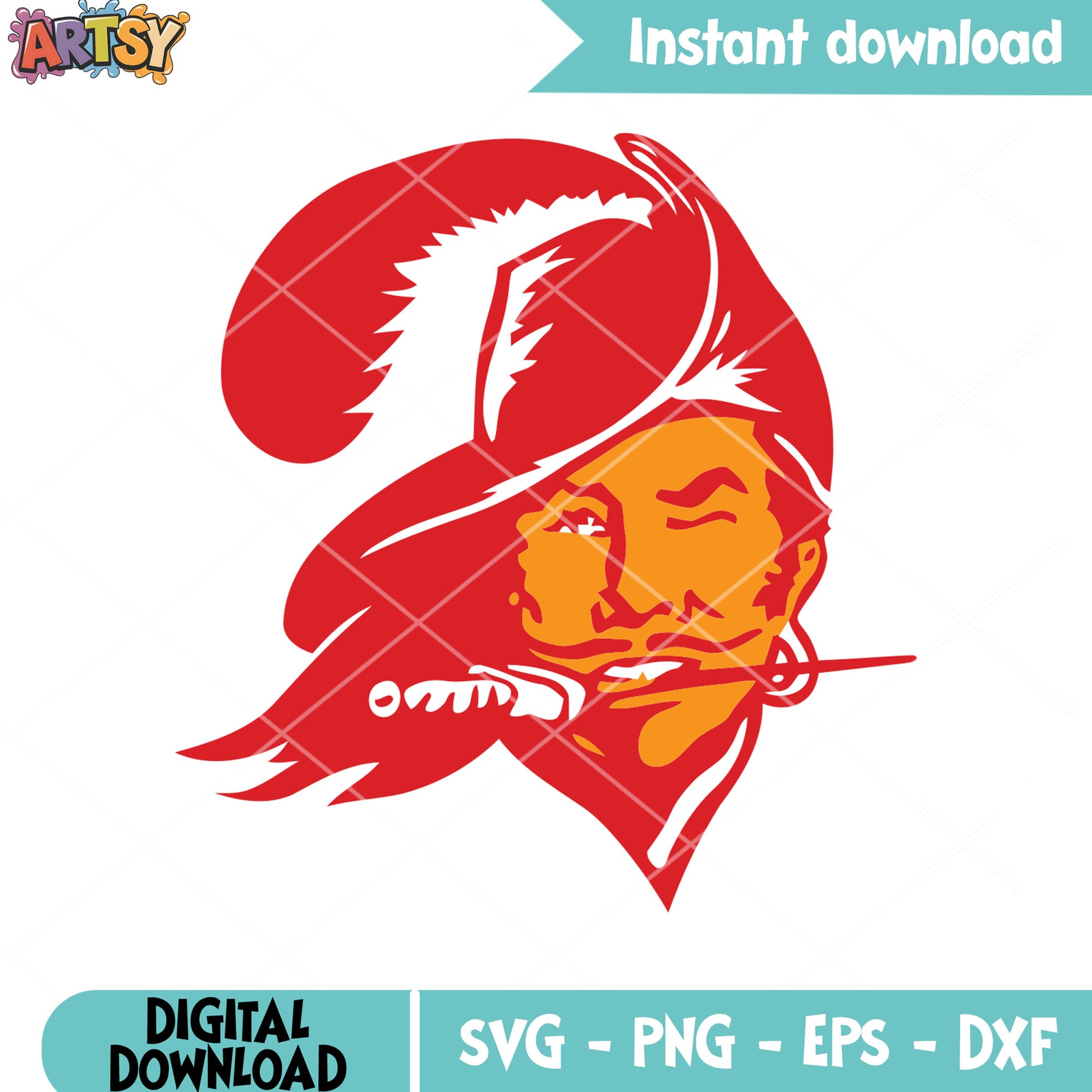 Human cowboy svg, tampa bay buccaneers svg, nfl football team svg