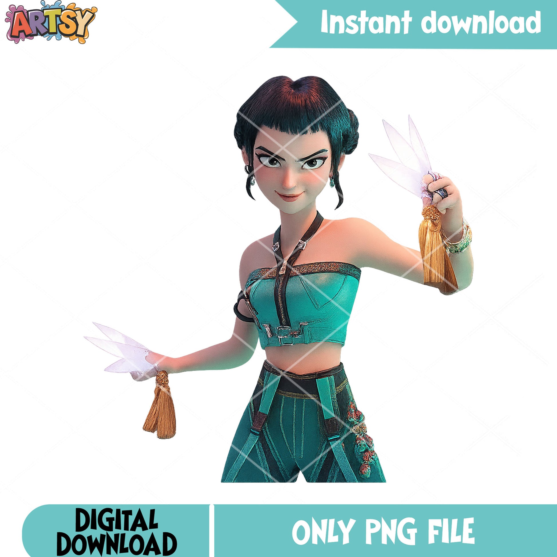 Hunter zoey kpop movie png, zoey huntrix png, huntrix movie png