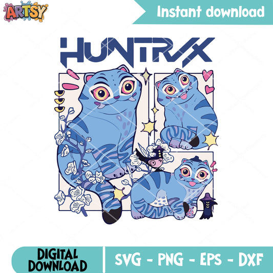 Huntrix derpy sussy vibes svg, huntrix derpy svg, derpy and sussy svg