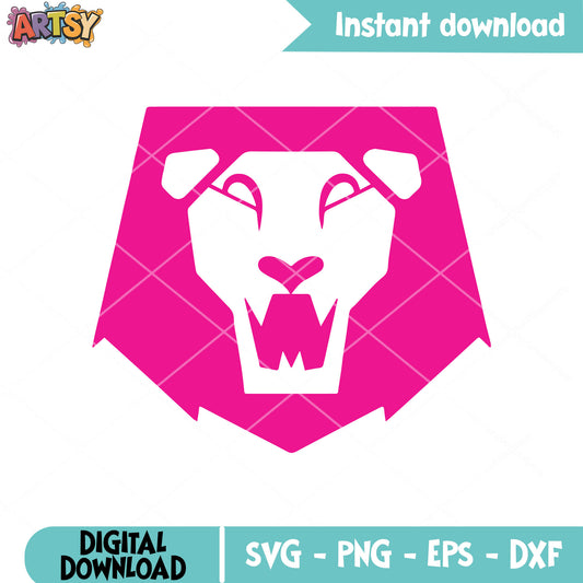 Huntrix pink logo svg, kpop demon hunters svg, huntrix band svg