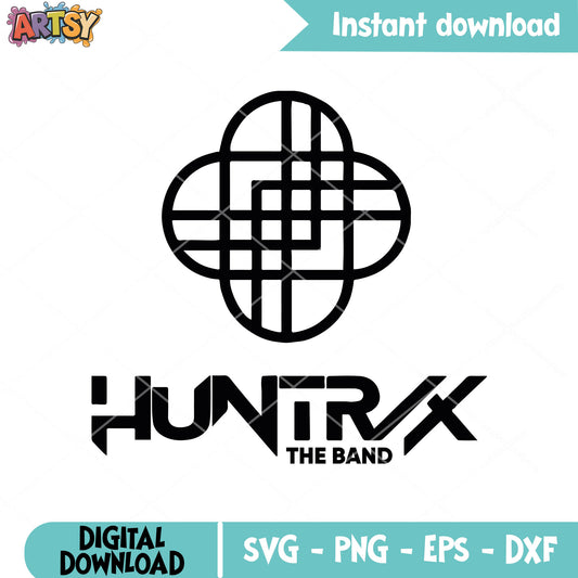 Huntrix the band logo svg, huntrix band svg, kpop huntrix svg