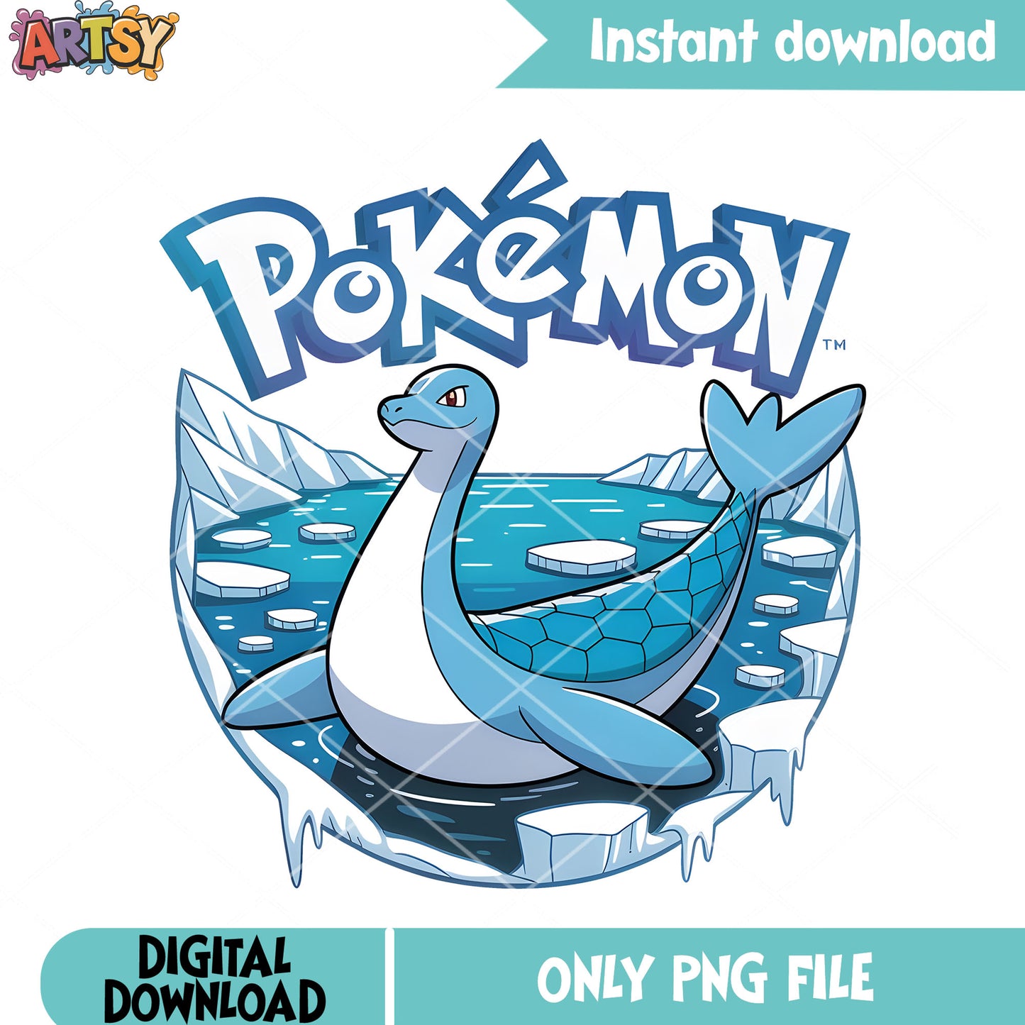 Ice pokemon monster png, pokemon gifts png, pokemon lapras png