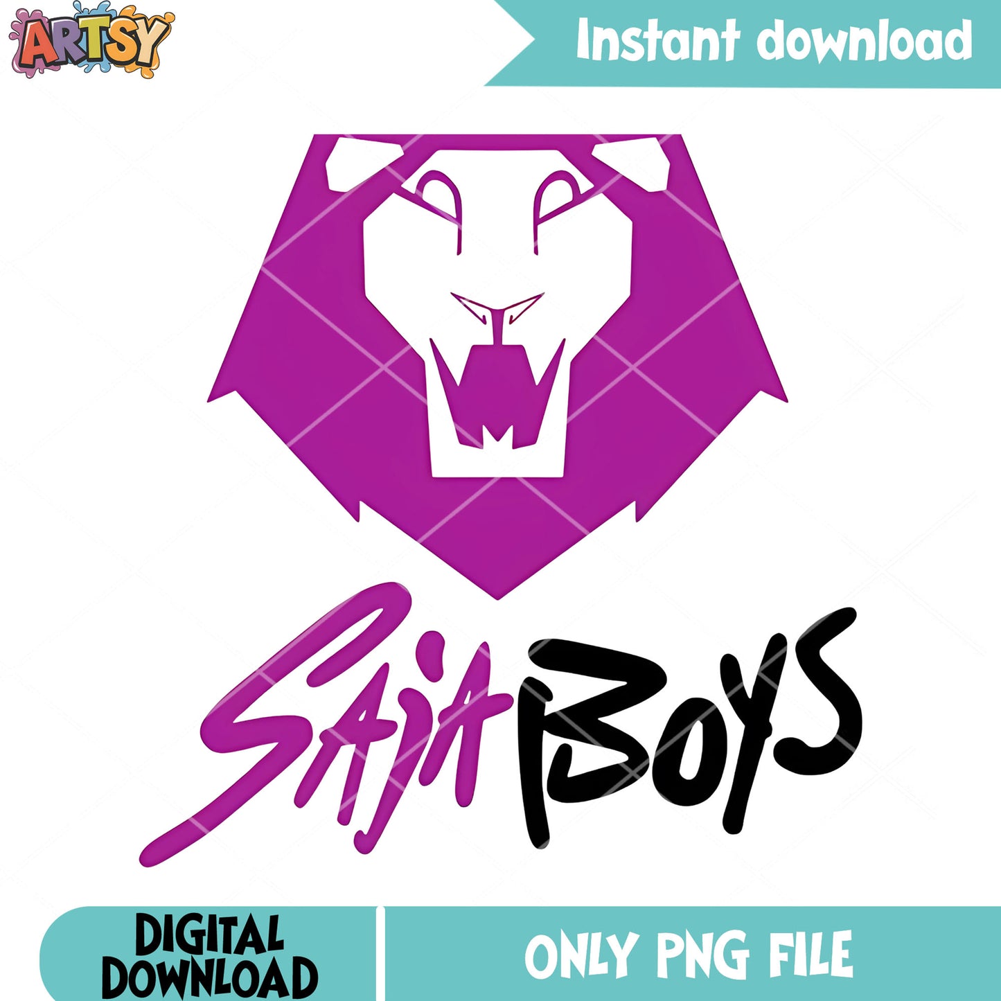 Icon logo saja boys png, saja boys lion logo png, kpop movie png