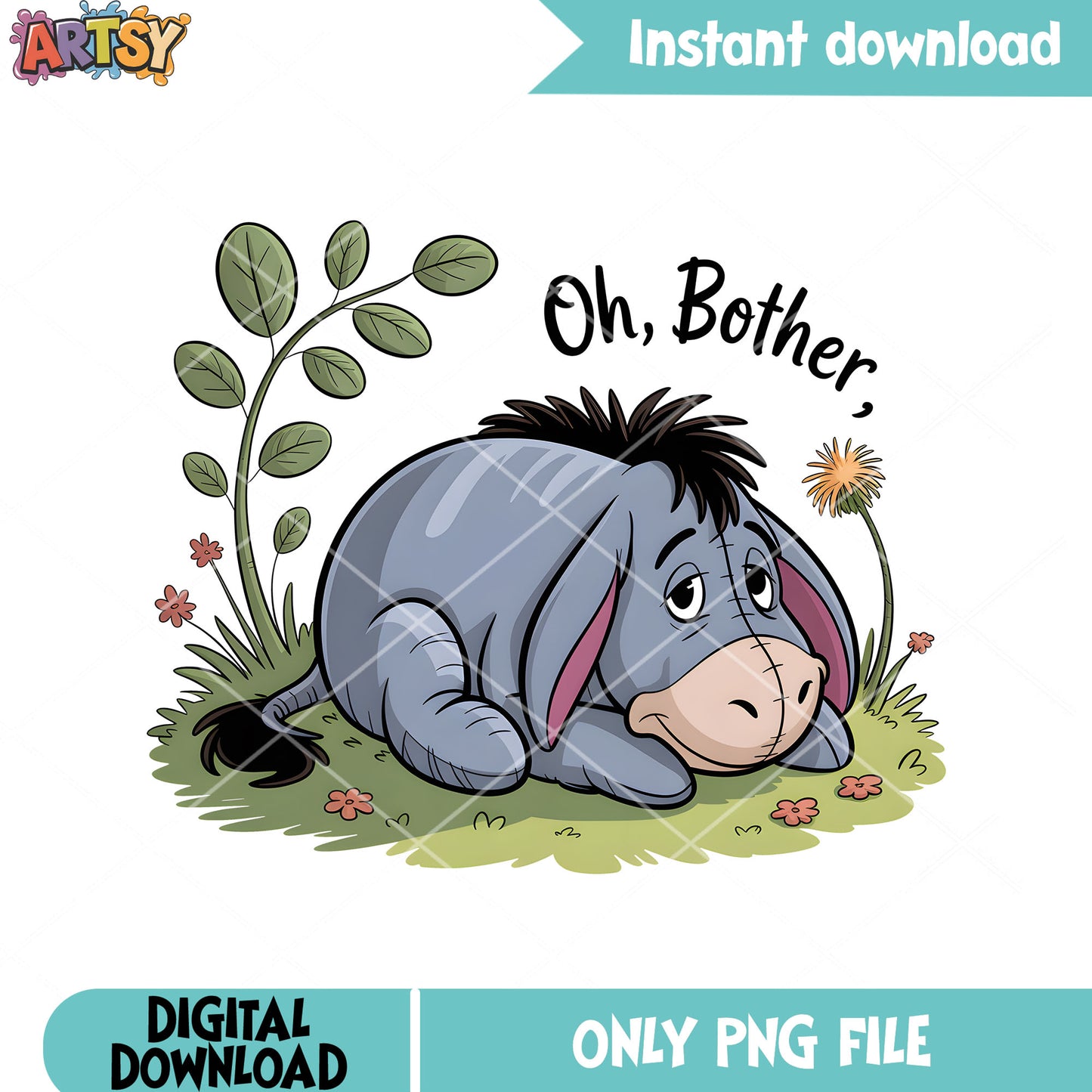 I just a eeyore chill brother png, disney eeyore png, pooh friends png