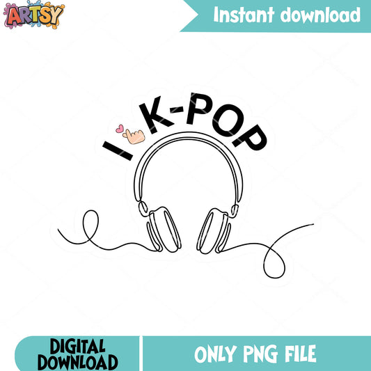 I love kpop music png, love music png, love music kpop png
