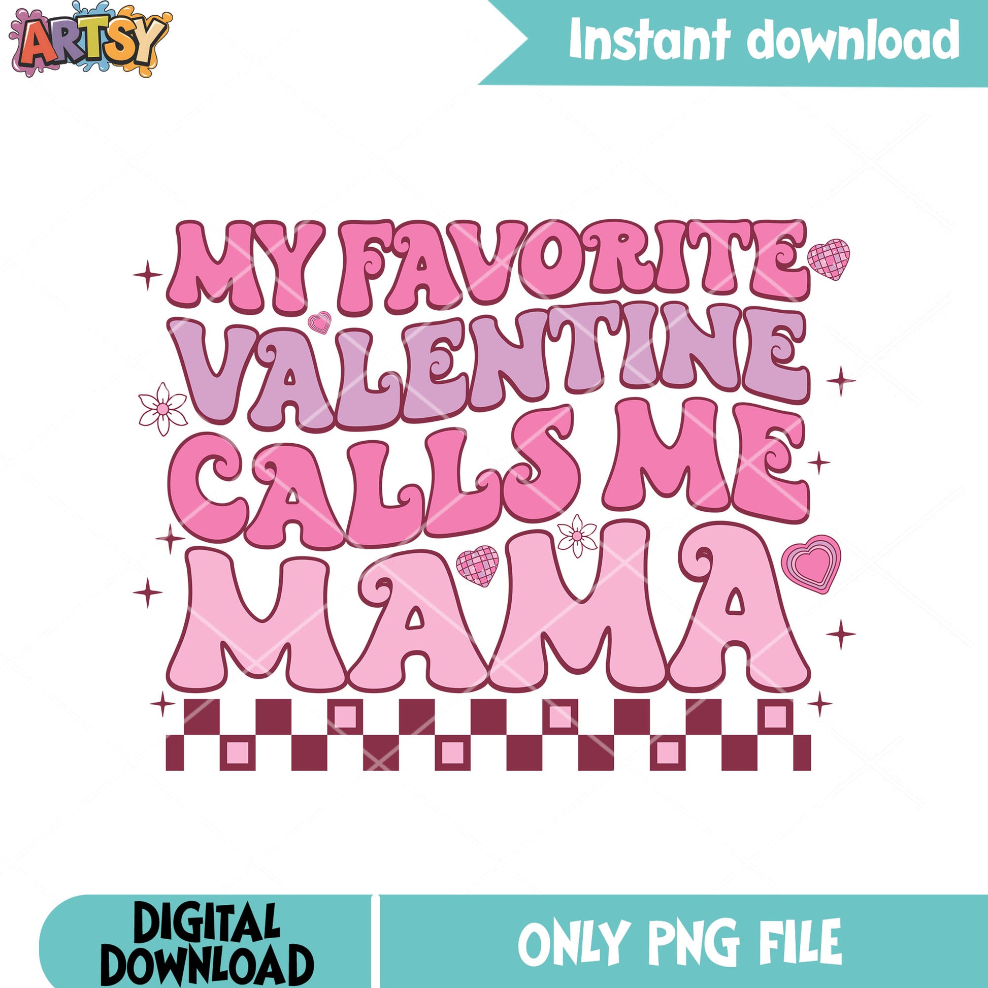 I love u call me mama valentine png, love gifts png, valentine day png