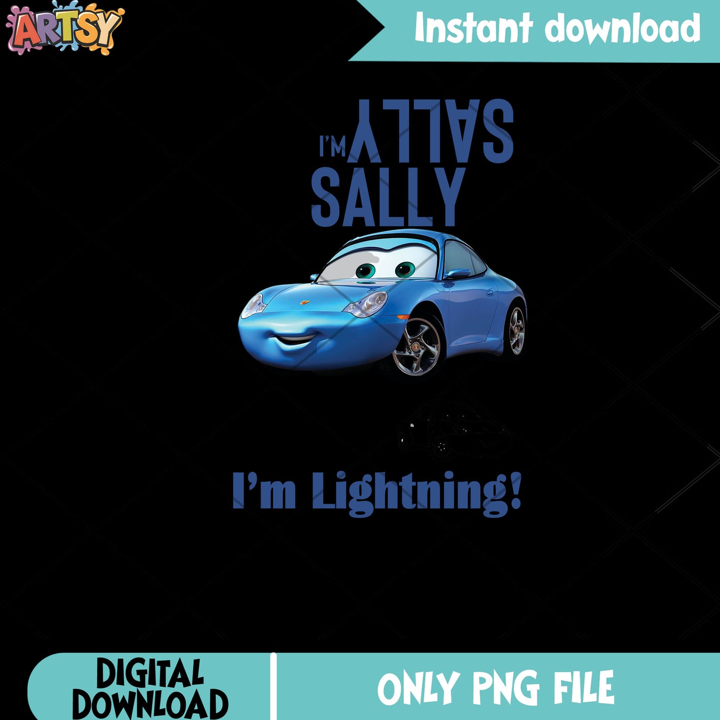 Im Sally png, Im Lightning png, Pixar png