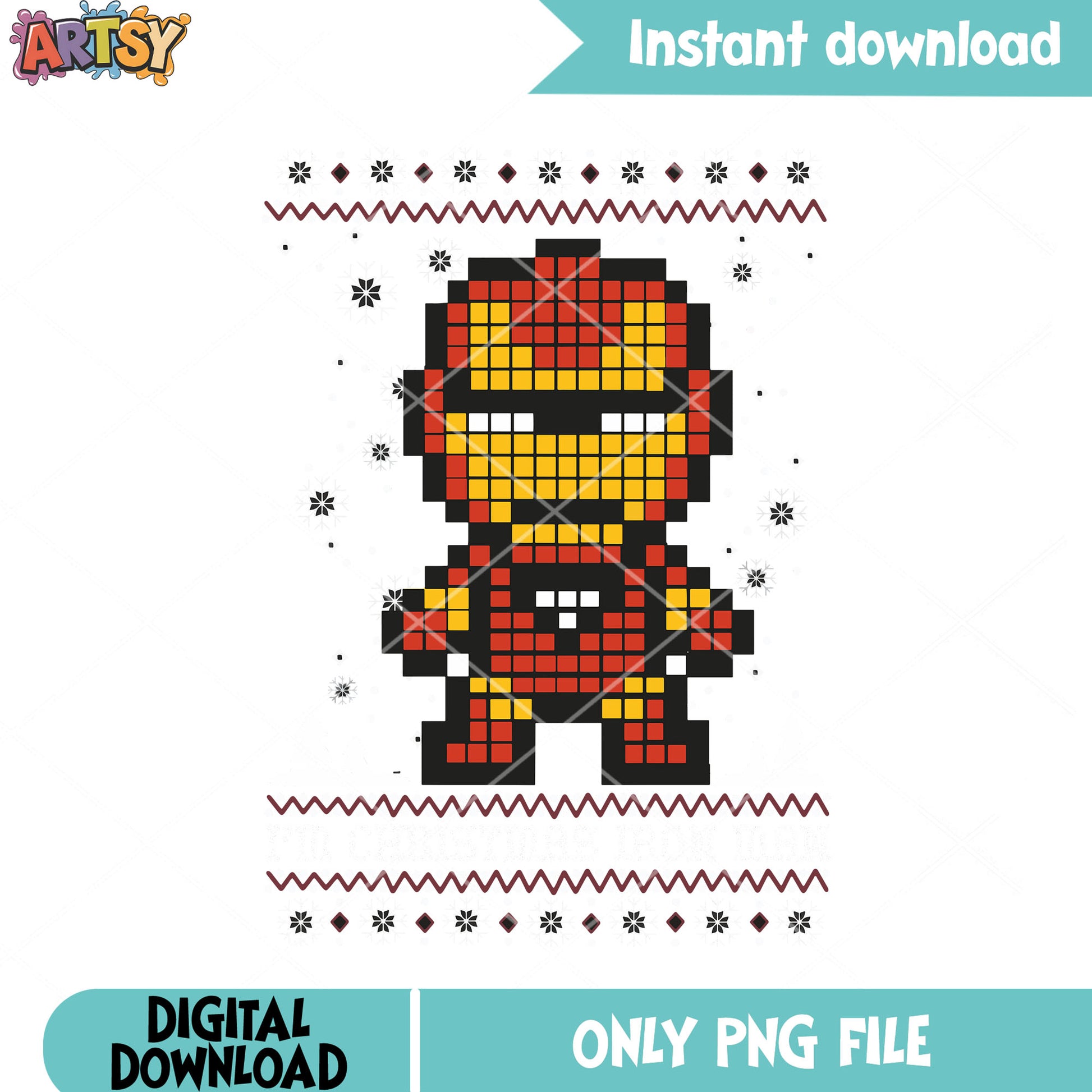 Im christmas iron man png, tony stark png, christmas poster png