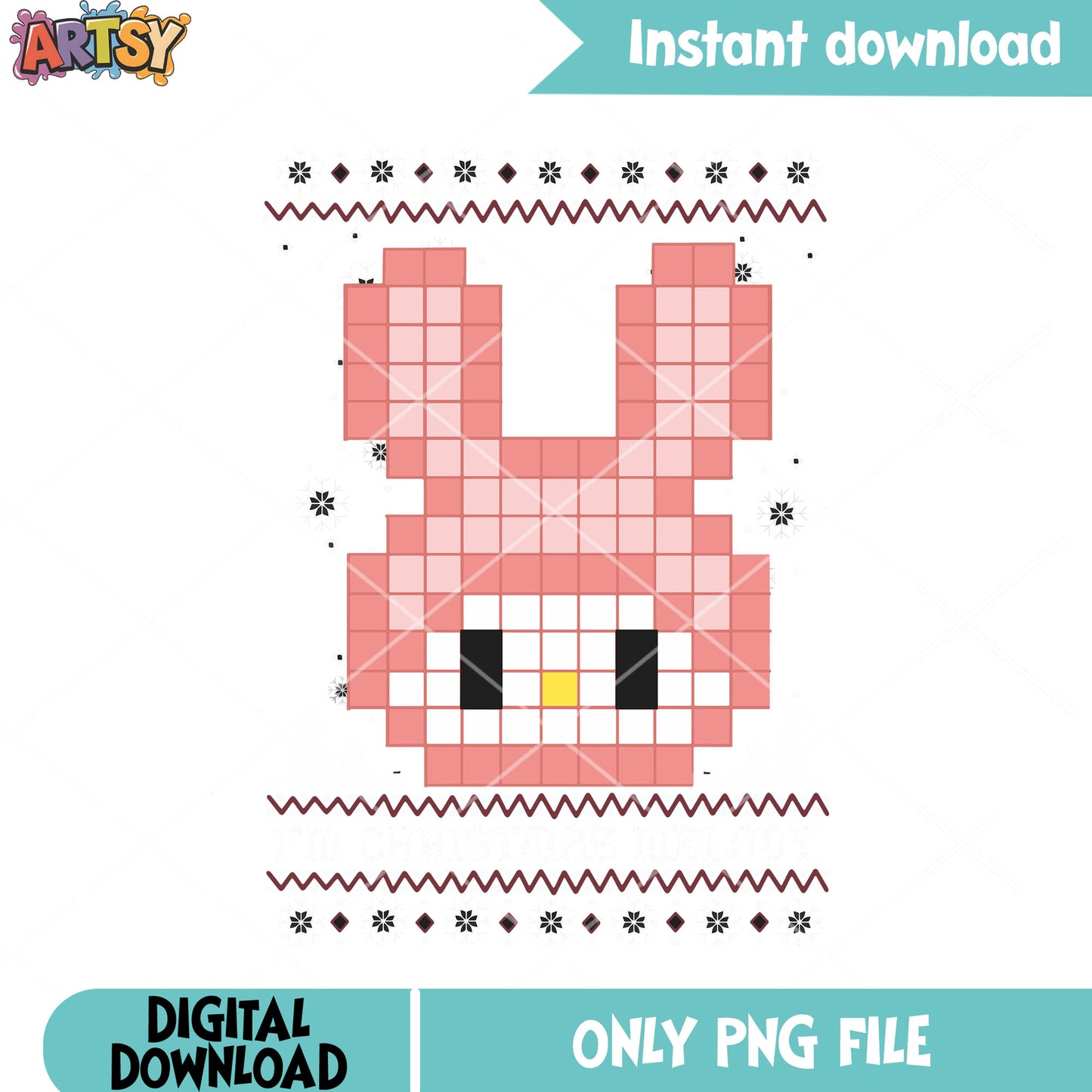 Im christmas melody png, sanrio melody png, christmas poster png