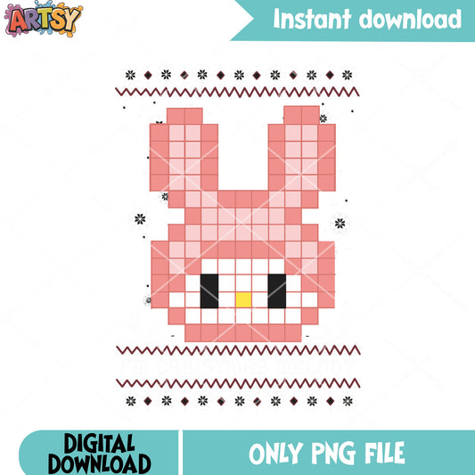 Im christmas melody png, sanrio melody png, christmas poster png