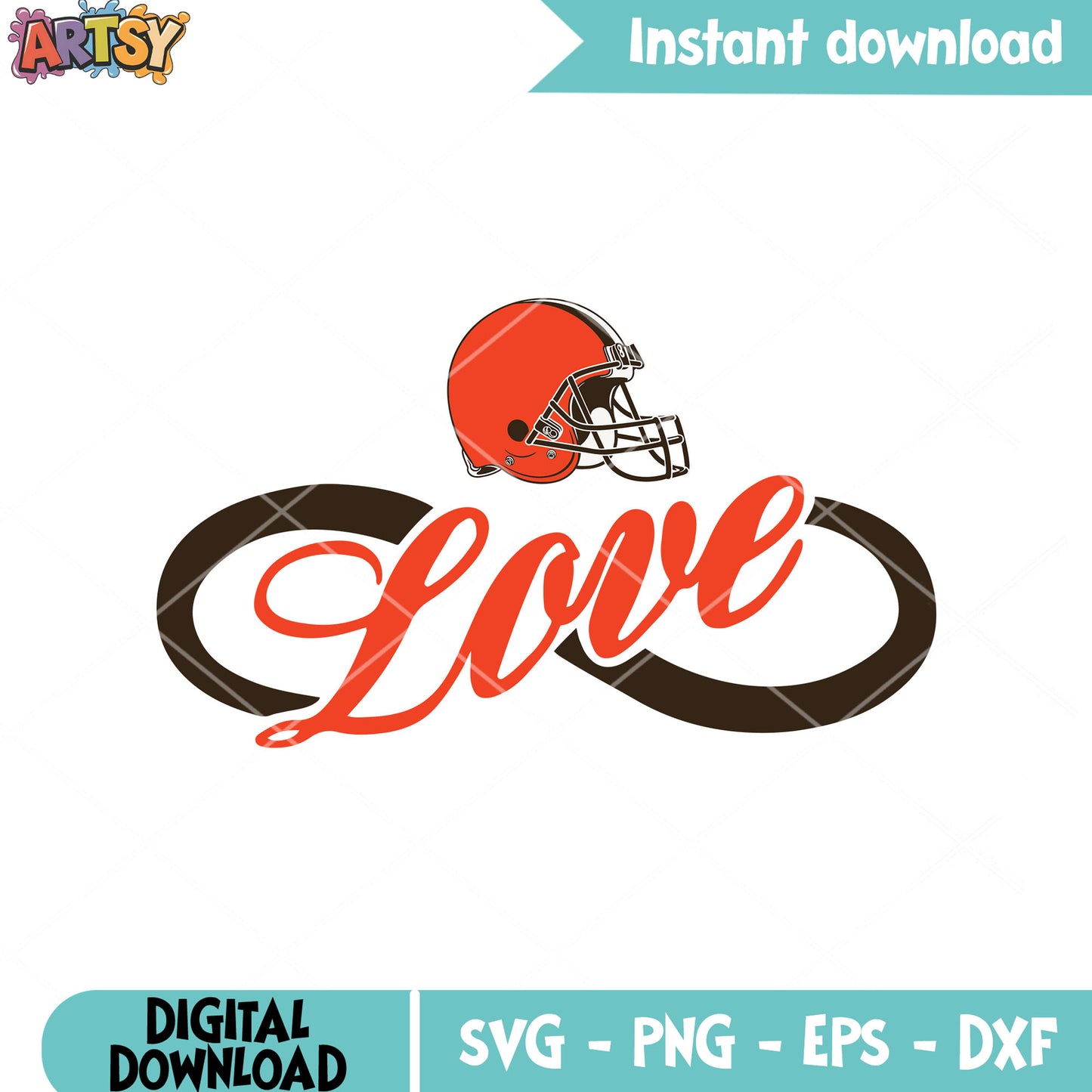 Infinity love browns svg, cleveland browns​ svg, afc north svg