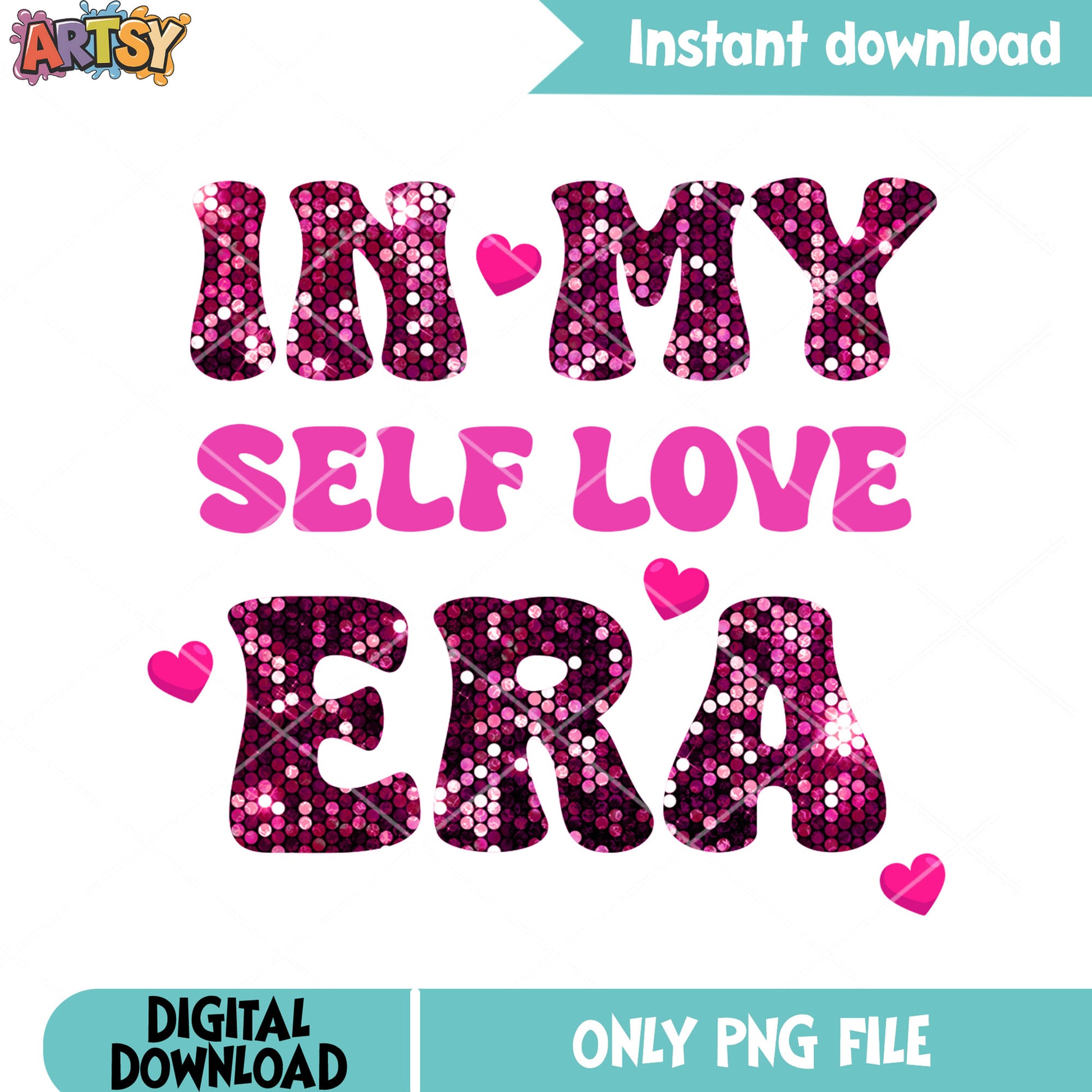 I only love myself valentine png, valentine day png, valentine heart png