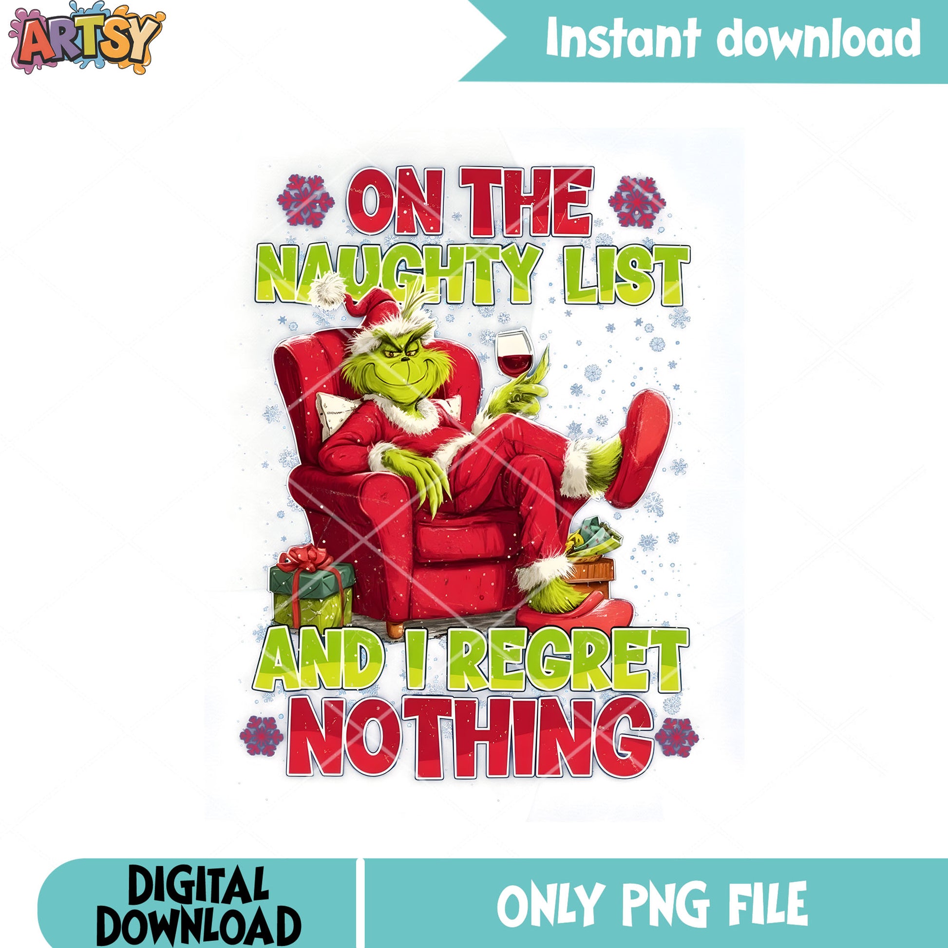 I regret nothing png, the grinch png, santa costume png