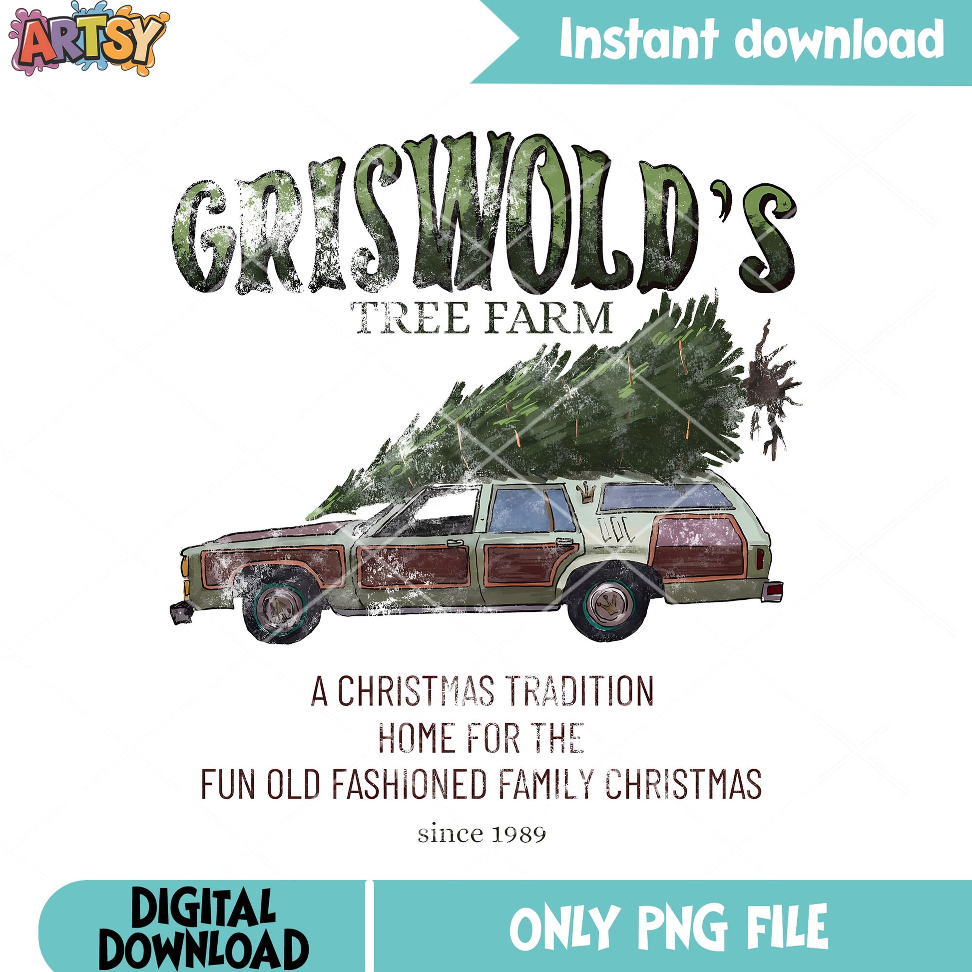 Its a beauty clark png, clark griswold christmas png, clark tree png