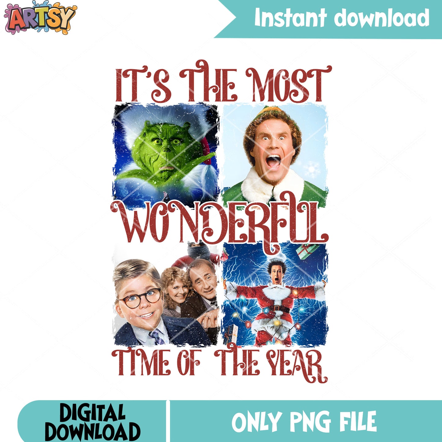 Its the most wonderful christmas png, the grinch png, ralphie parker png