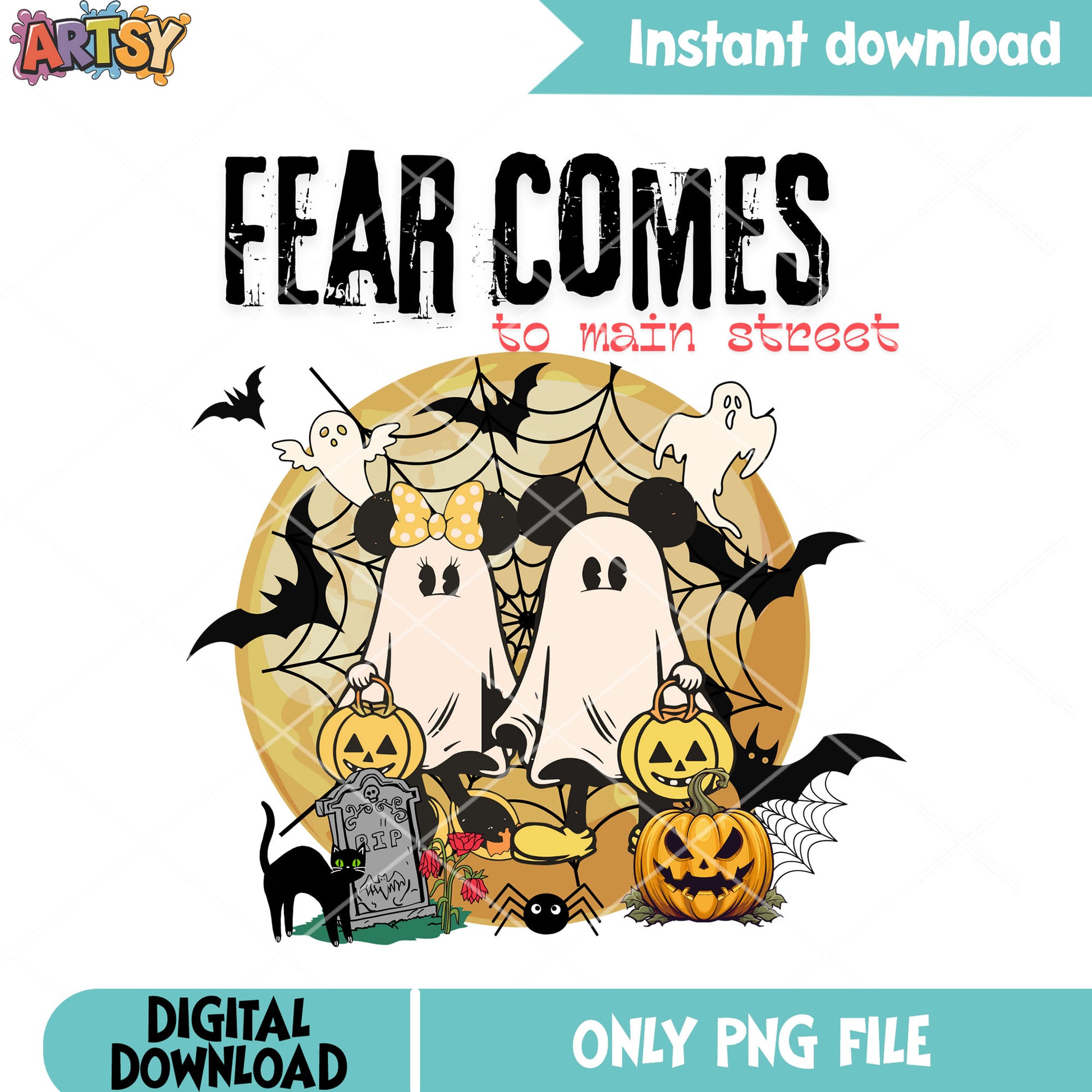 Jack a lantern spider web png, ghost costume png, scary halloween png