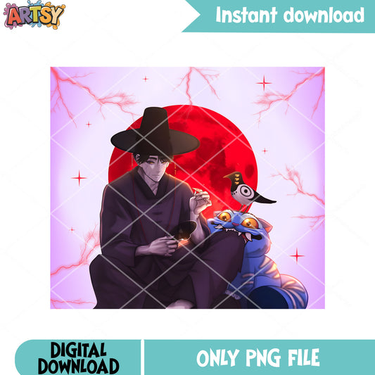 Jeosung saja anime png, jeosung poster png, kpop jeosung png