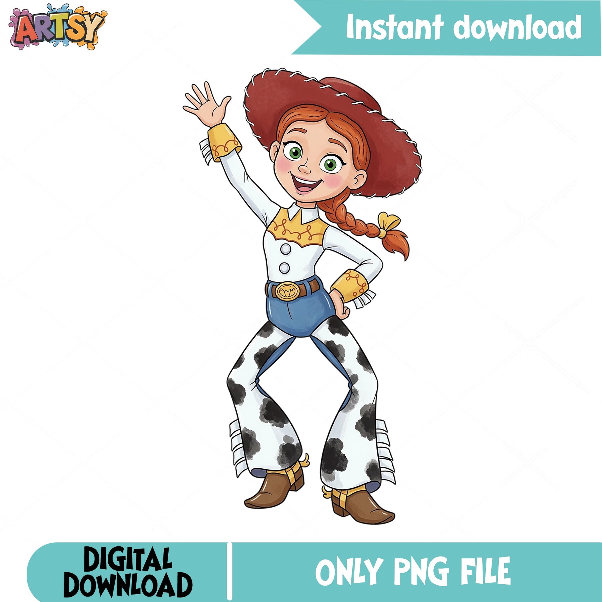 Jessie Toy Story PNG, Disney Cowgirl Clipart PNG, Toy Story PNG