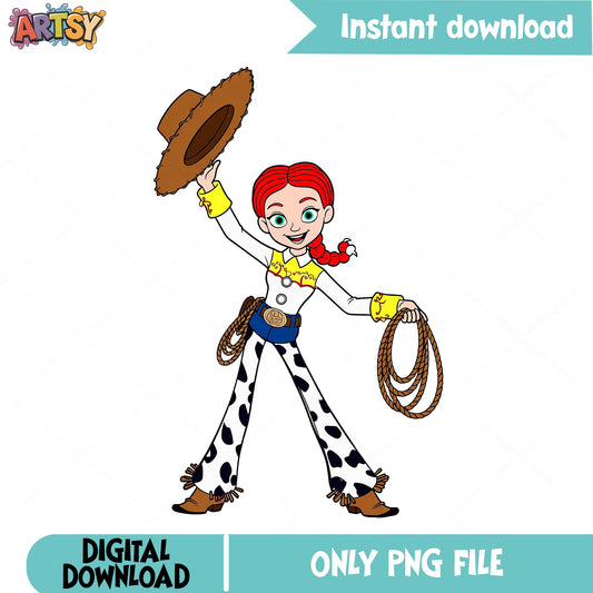 Jessie Toy Story PNG, Disney Cowgirl Clipart, Toy Story PNG