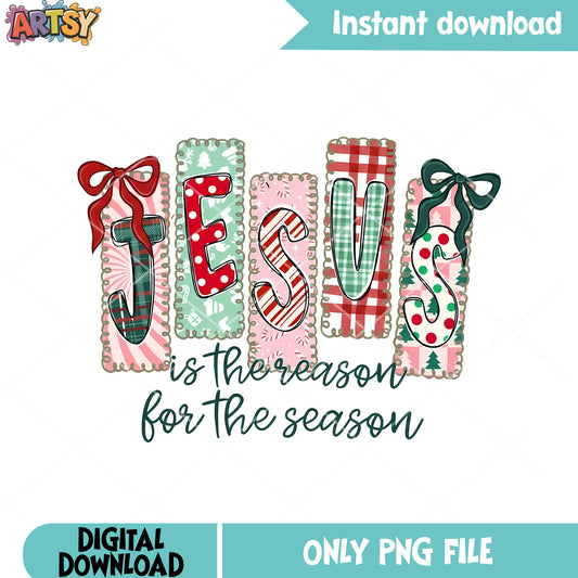 Jesus is the reason for the season png, merry christmas png
