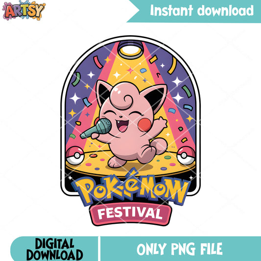 Jigglypuff festival png, pokemon card png, pokemon jigglypuff png