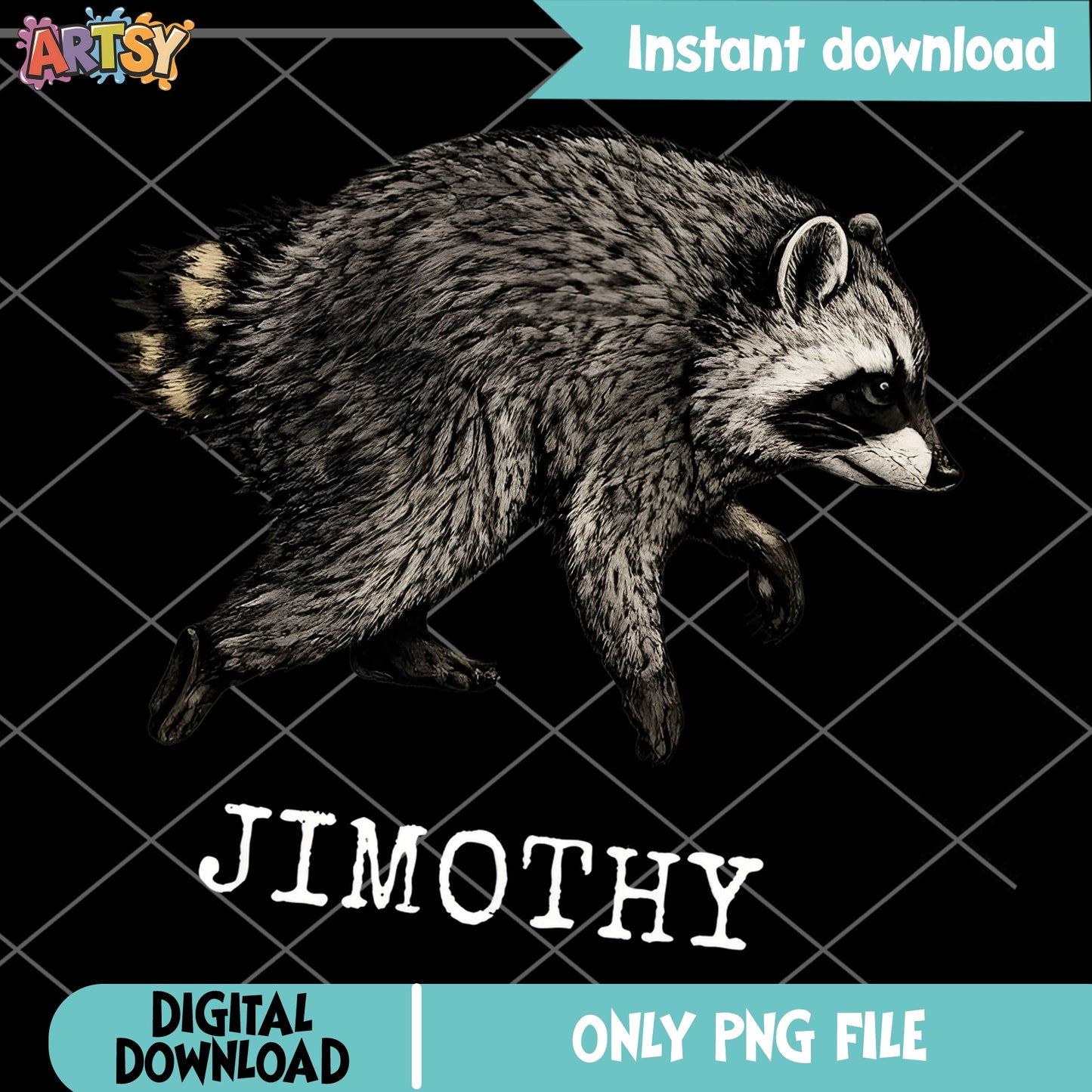 Jimothy Raccoon PNG, Funny Raccoon Lover Gift, Raccoon PNG