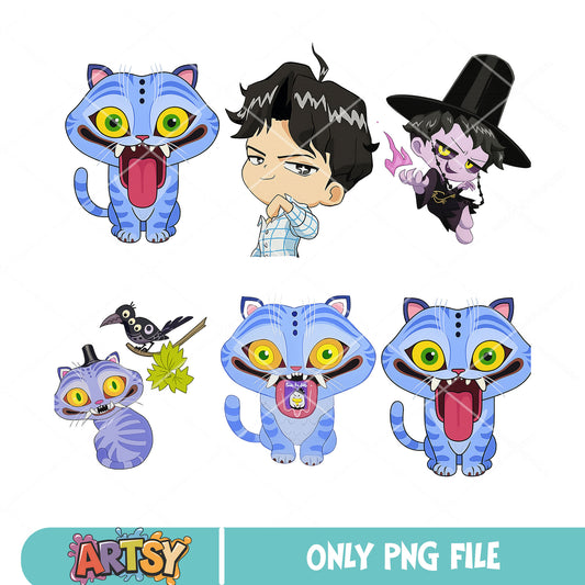 Jinu and derpy png bundle, jinu saja png, derpy tiger png