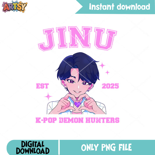 Jinu est 2025 saja hunters png, kpop hunters png, saja boys band png