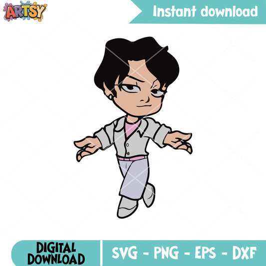 Jinu kpop hunters svg, jinu saja boys svg, kpop demon hunters svg