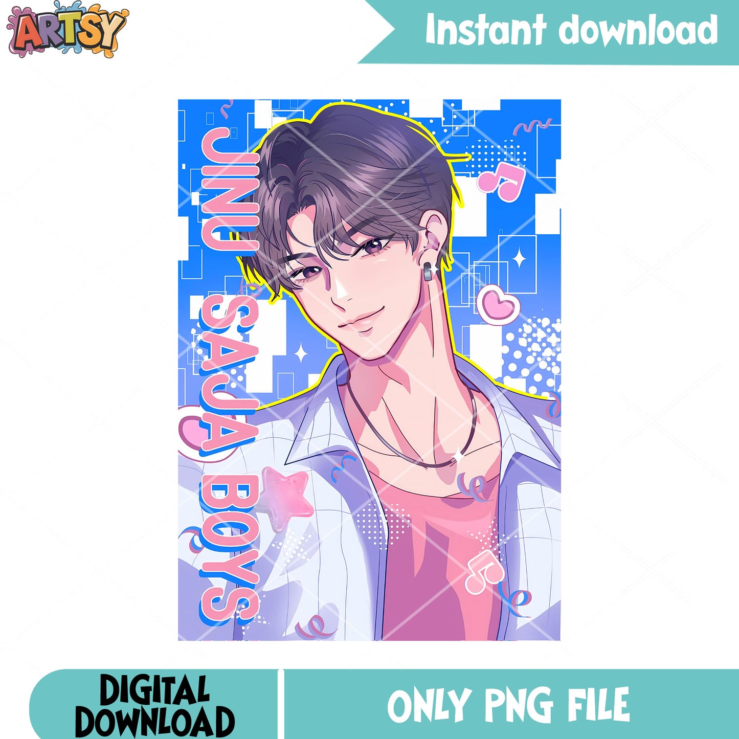 Jinu leader for demon kpop png, jinu saja png, kpop demon hunters png