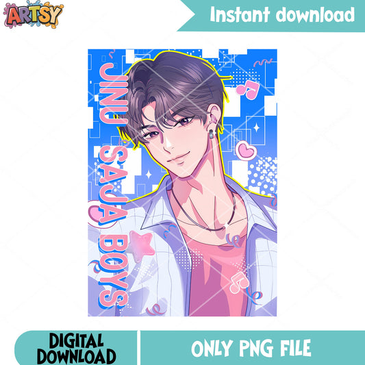 Jinu leader for demon kpop png, jinu saja png, kpop demon hunters png