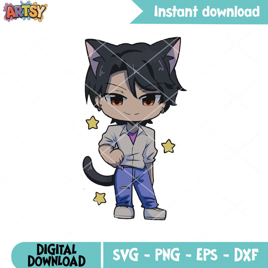 Jinu saja boys cute cat svg, saja boys band svg, jinu saja svg