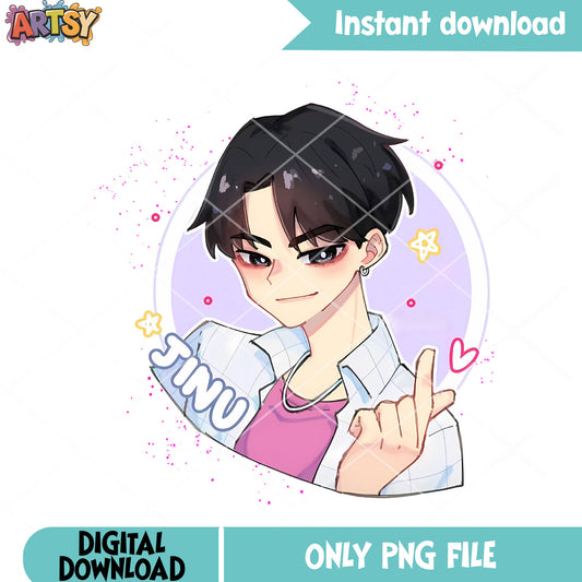 Jinu saja kpop logo png, anime jinu png, kpop jinu anime png