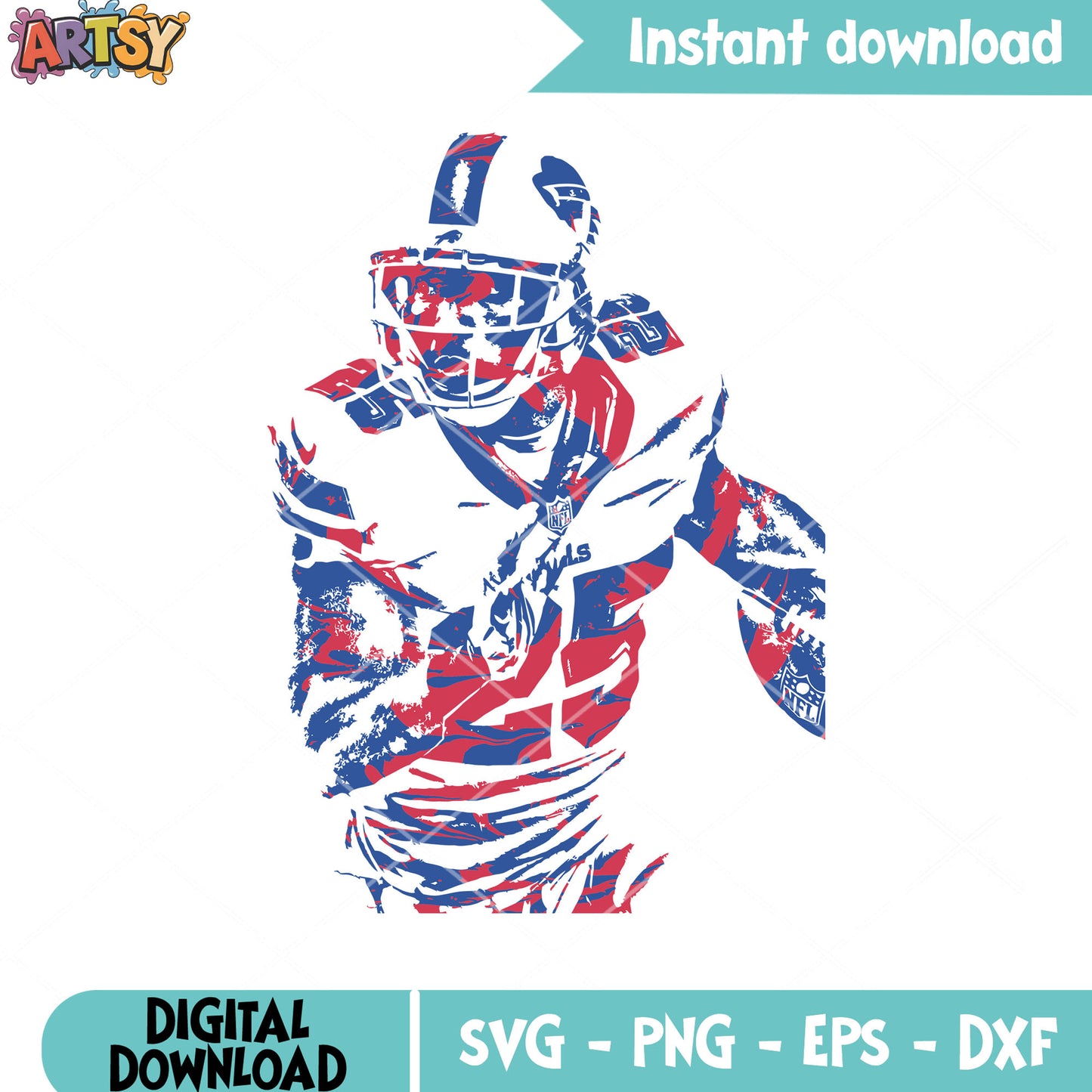 Josh allern from bills svg, nfl player​​ svg, buffalo bills svg