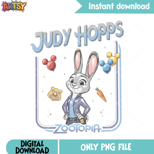 Judy hopps zootopia png, zootopia cliparts png, so cute picture png