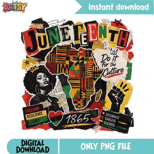 Juneteenth Do It For The Culture PNG, Black History PNG, 1865 PNG