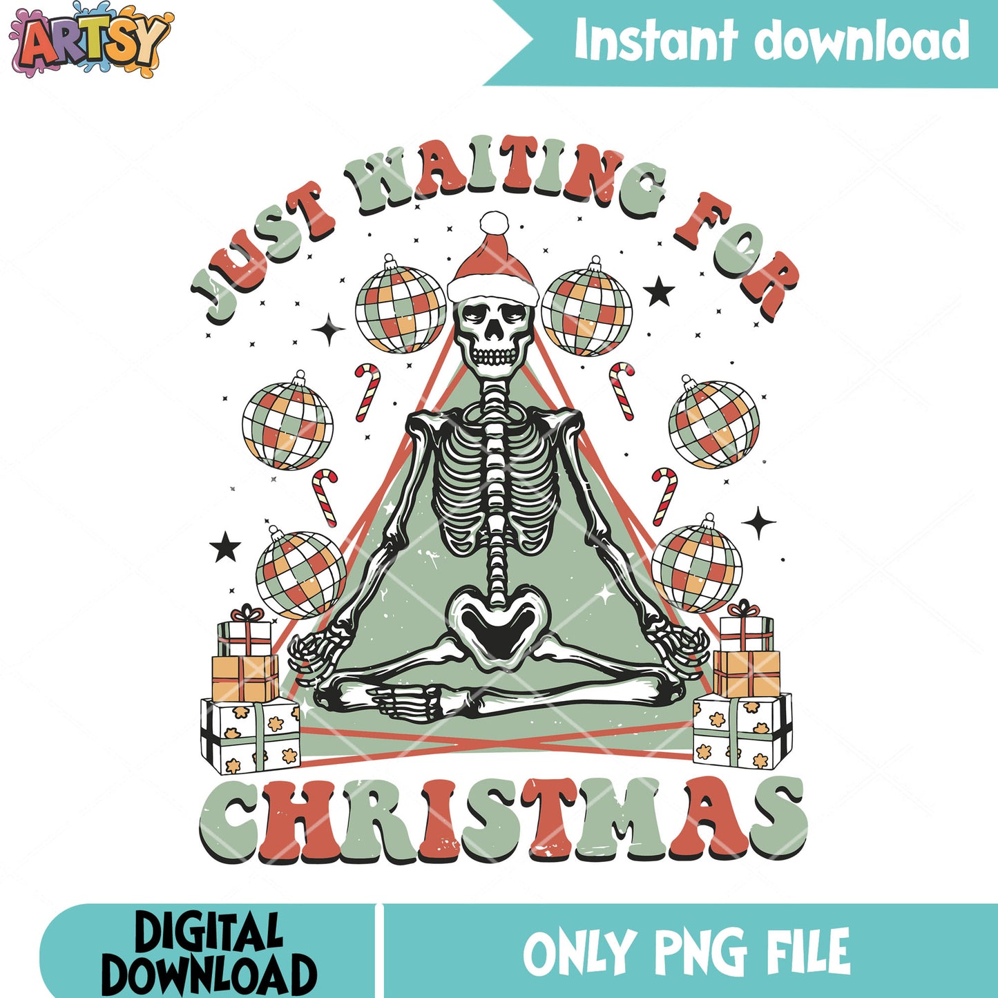 Just Waiting For Christmas And Christmas Comes png, santa costume png