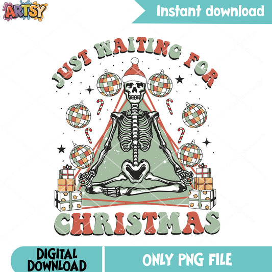 Just Waiting For Christmas And Christmas Comes png, santa costume png