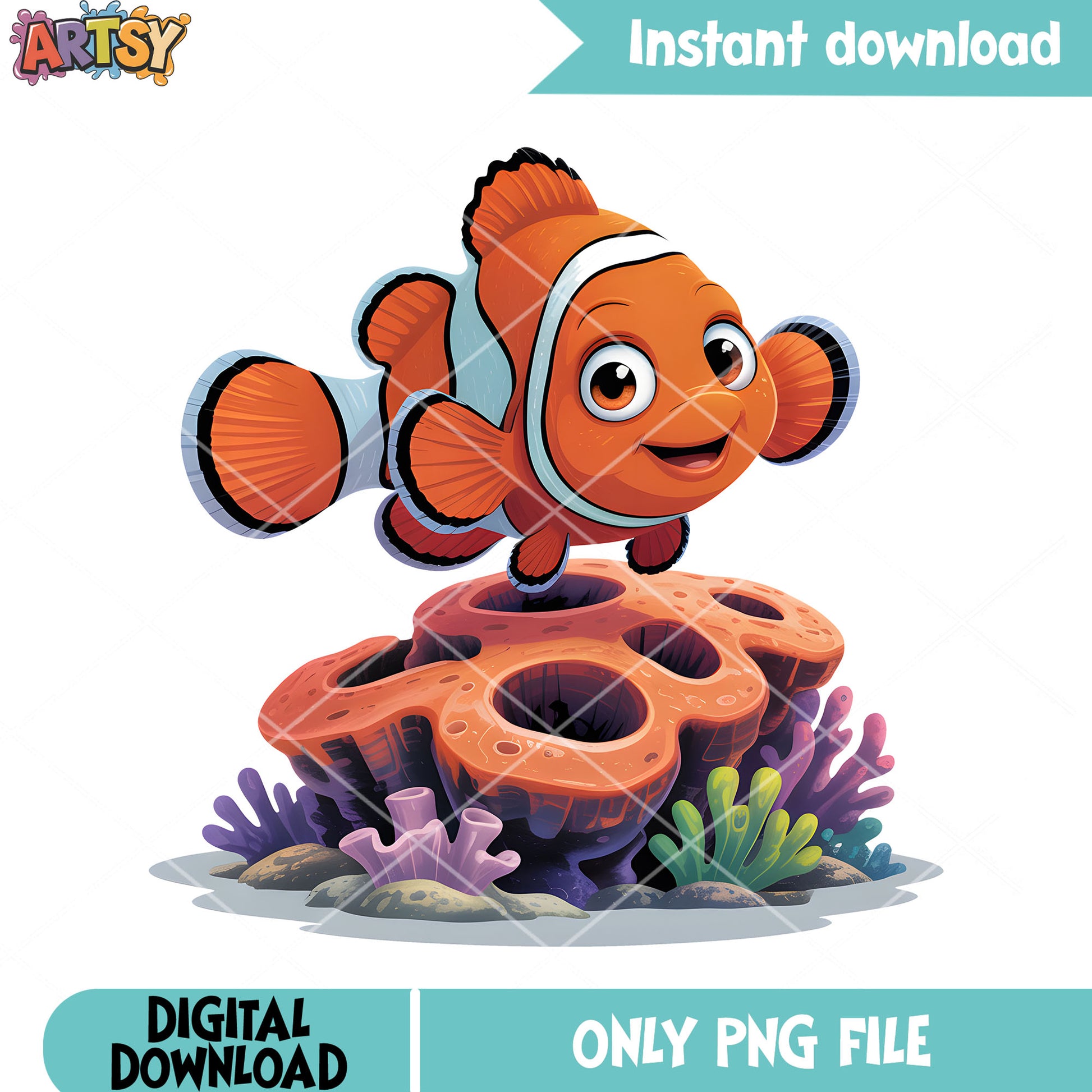 Just book and nemo png, nemo poster png, finding nemo png